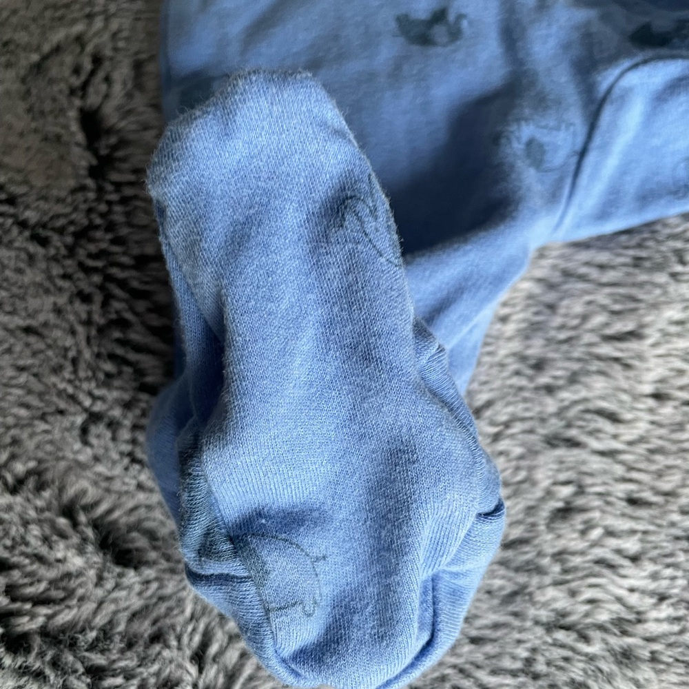 Carter's Blue and Yellow 'Little Brother' Footie - Picture 5 of 7